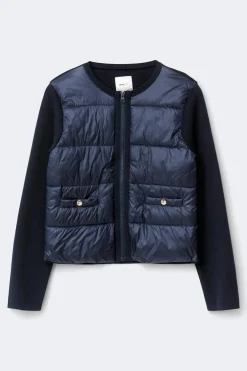 Outlet Gina Tricot Y padded rib jacket Blauw