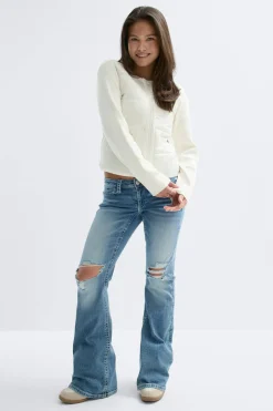 Clearance Gina Tricot Y padded rib jacket Wit