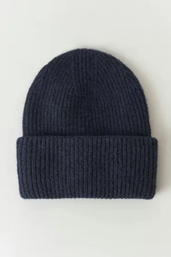 Best Gina Tricot Y rib beanie Blauw