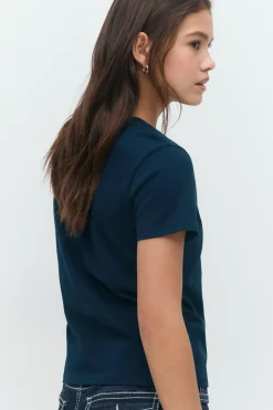 Discount Gina Tricot Y scandi basic tee Blauw