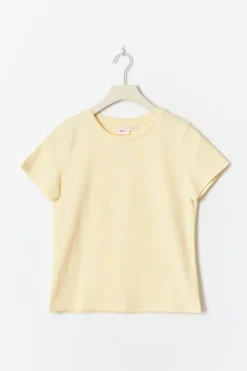 Online Gina Tricot Y scandi basic tee Geel