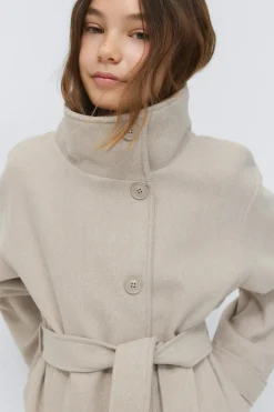 Best Gina Tricot Y short felt jacket Beige