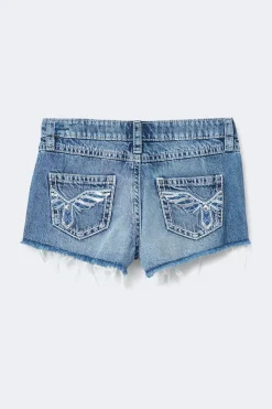 Hot Gina Tricot Y sparkle low denim shorts Blauw