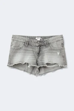 Online Gina Tricot Y sparkle low denim shorts Grijsv