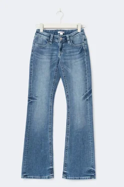New Gina Tricot Y sparkle low flare jeans Blauw