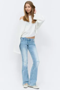 Hot Gina Tricot Y too clean flare jeans Blauw