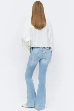 Hot Gina Tricot Y too clean flare jeans Blauw