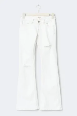 Sale Gina Tricot Y too messy flare jeans Wit