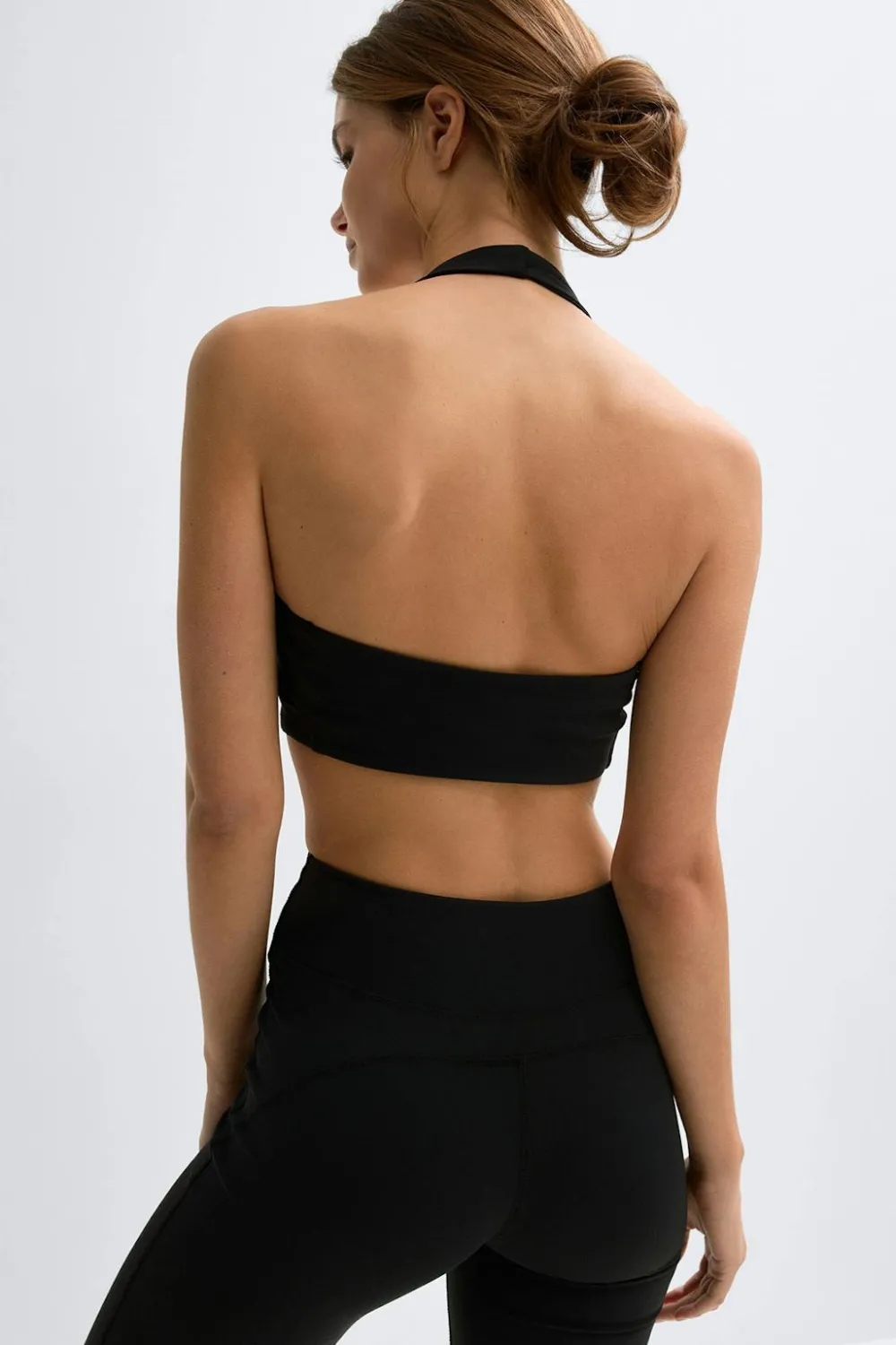 Hot Gina Tricot Yoga halterneck top Zwart