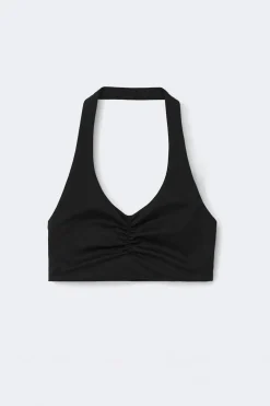 Hot Gina Tricot Yoga halterneck top Zwart